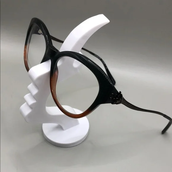 Coach Black Amber Glitter Gradient Frame Glasses HC6093 5490 52-17-135 Cat Eye - Picture 1 of 10